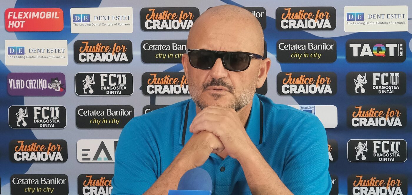 Ce se întâmplă cu noul antrenor de la FC U Craiova? Adrian Mititelu a luat decizia și a făcut anunțul: „Aduc unul care să vină cu munca lui”