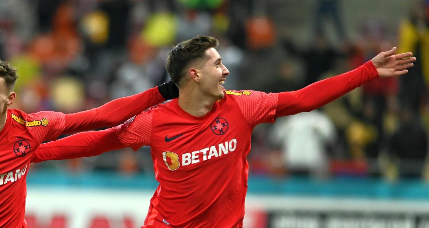 David Miculescu vrea să îl facă uitat pe Andrea Compagno la FCSB! Atacantul a deschis rapid scorul în meciul cu FC U Craiova | VIDEO