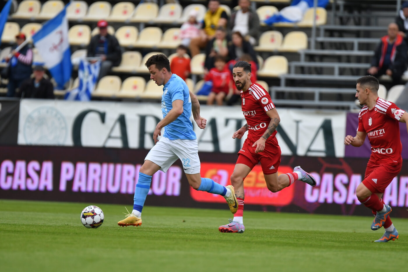 FC Voluntari – FC Botoșani 2-1, în etapa 1 din Superliga. Dubla lui George Merloi le permite ilfovenilor să debuteze cu un succes în noul sezon