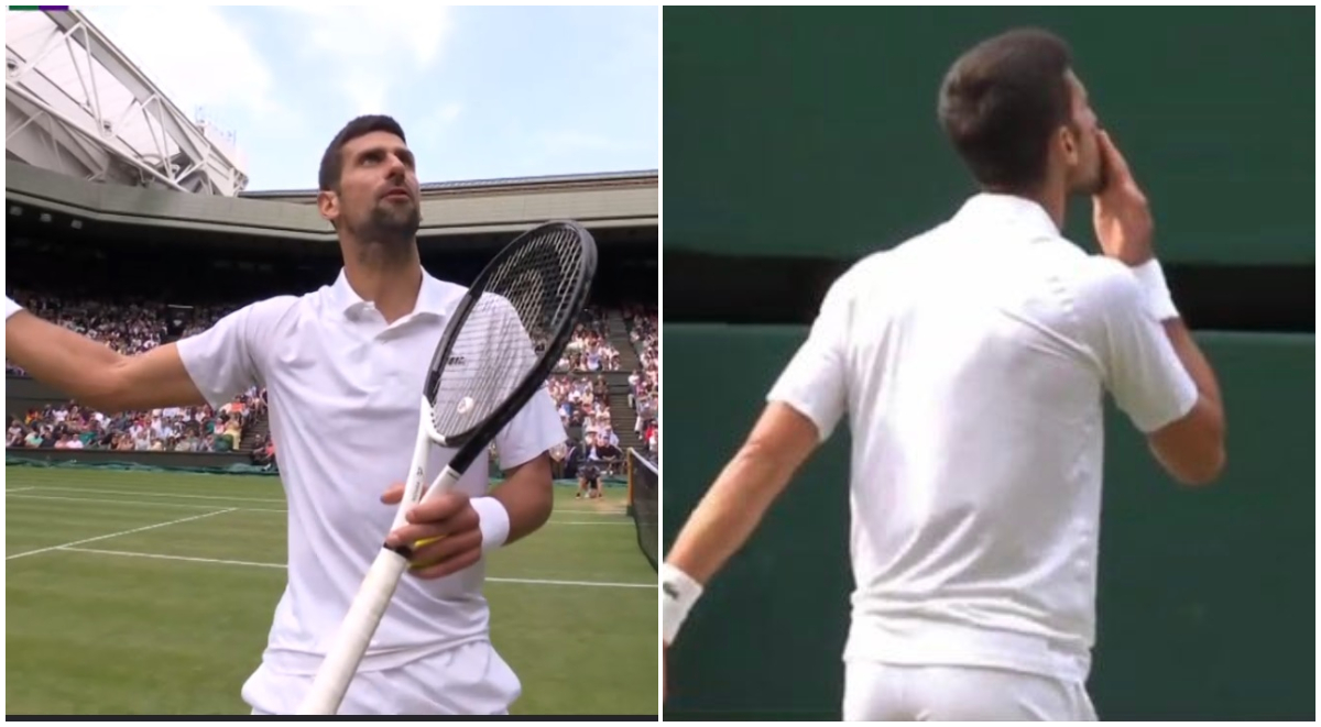Novak Djokovic a făcut show pe teren în timpul finalei de la Wimbledon! Gesturi ironice către spectatori și reproșuri la adresa arbitrului | FOTO & VIDEO