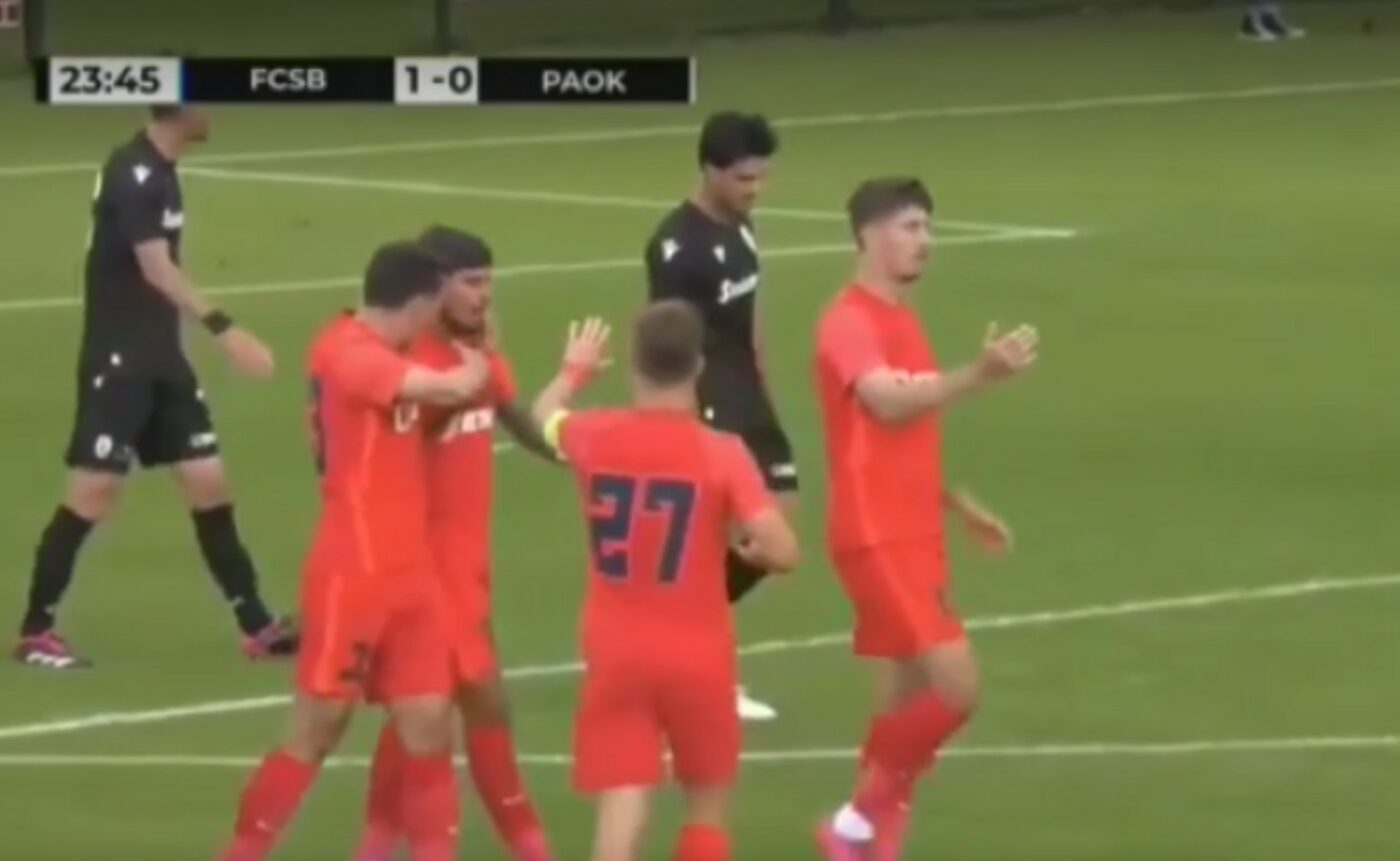 Florinel Coman continuă să strălucească și în cantonament! Starul de la FCSB a marcat ca Kylian Mbappe contra lui PAOK Salonic