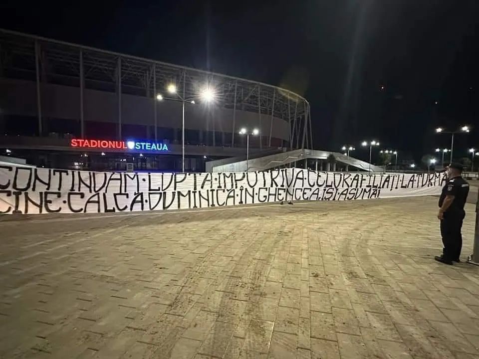 Jandarmeria reacționează după mesajul de amenințare al fanilor CSA împotriva celor de la FCSB! Ce au făcut jandarmii de la stadionul Steaua