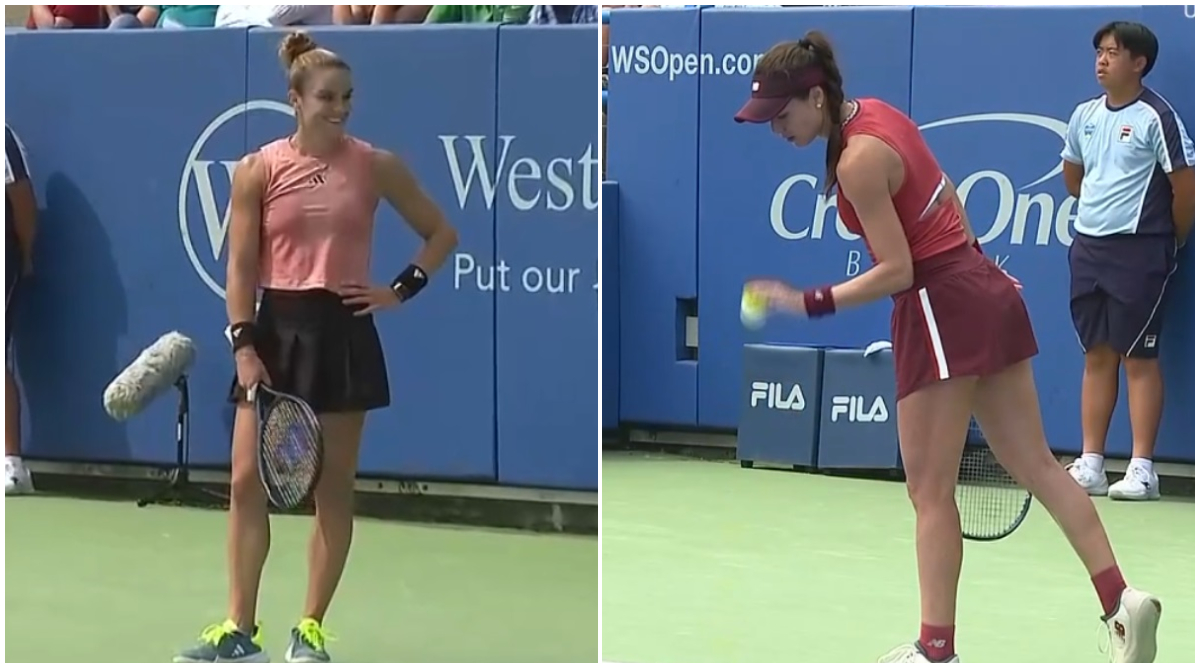 Scene rare la Cincinnati! Maria Sakkari a început să râdă ironic înainte de a o elimina pe Sorana Cîrstea! La polul opus, românca a cedat nervos și a țipat spre lojă | FOTO