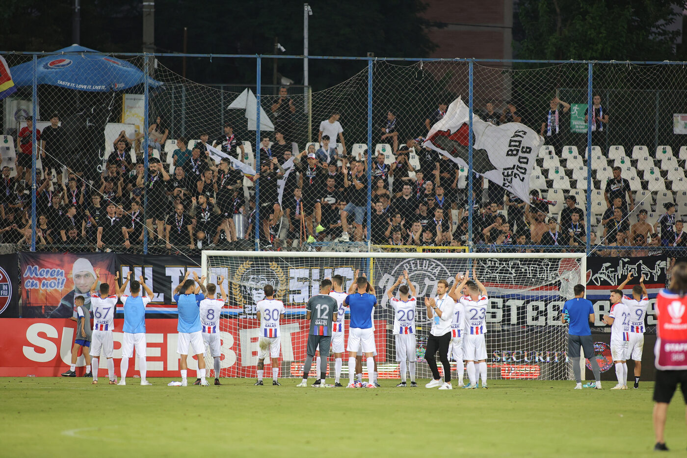 Oțelul Galați – FC Voluntari 2-0, Live Video Online în etapa 7 din Superliga. Lovitura de cap a lui Adam Nemec, blocată excelent de portarul Stoian!
