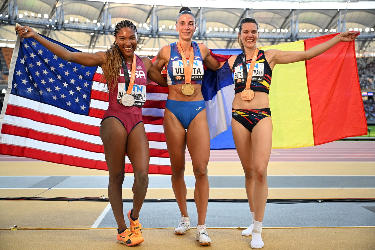 România, pe podium la Campionatele Mondiale de la Budapesta! Alina Rotaru-Kottmann, bronz la săritura în lungime