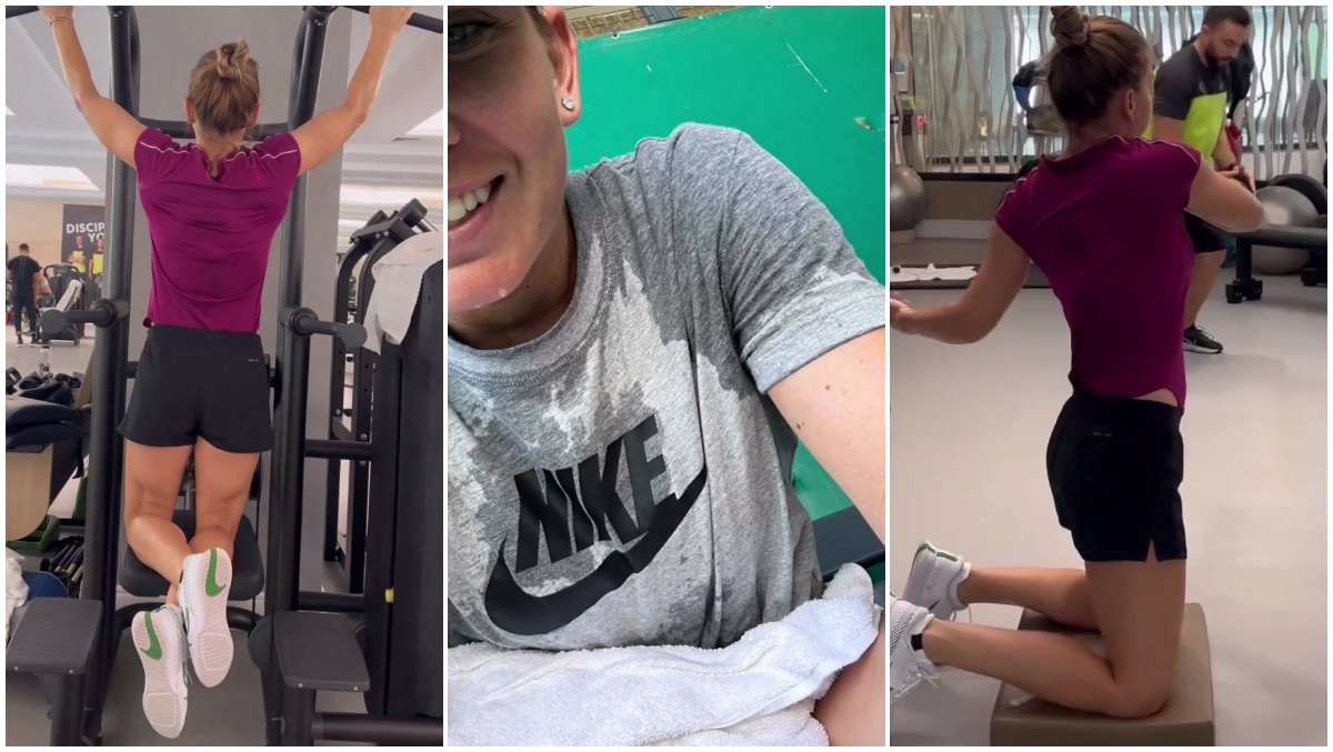 Simona Halep, dezlănțuită total în sala de forță: „Păzea că întoarce și mai puternică!” Imaginile care le dau fiori acuzatorilor româncei | FOTO & VIDEO
