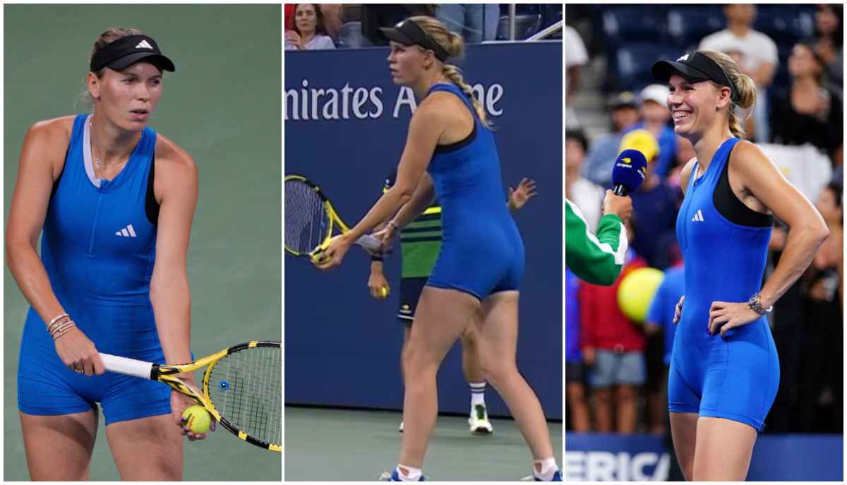 Caroline Wozniacki, echipament mult prea îndrăzneț la US Open! Daneza a șocat asistența, dar a câștigat primul meci după trei ani în turneele de Grand Slam | FOTO