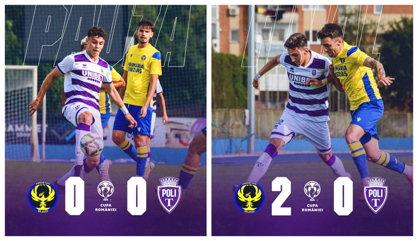 La miștouri, campioană, la fotbal, repetentă! Poli Timișoara a fost eliminată din Cupa României din nou de la primul joc, acum de o echipă pe care au ironizat-o înainte de meci