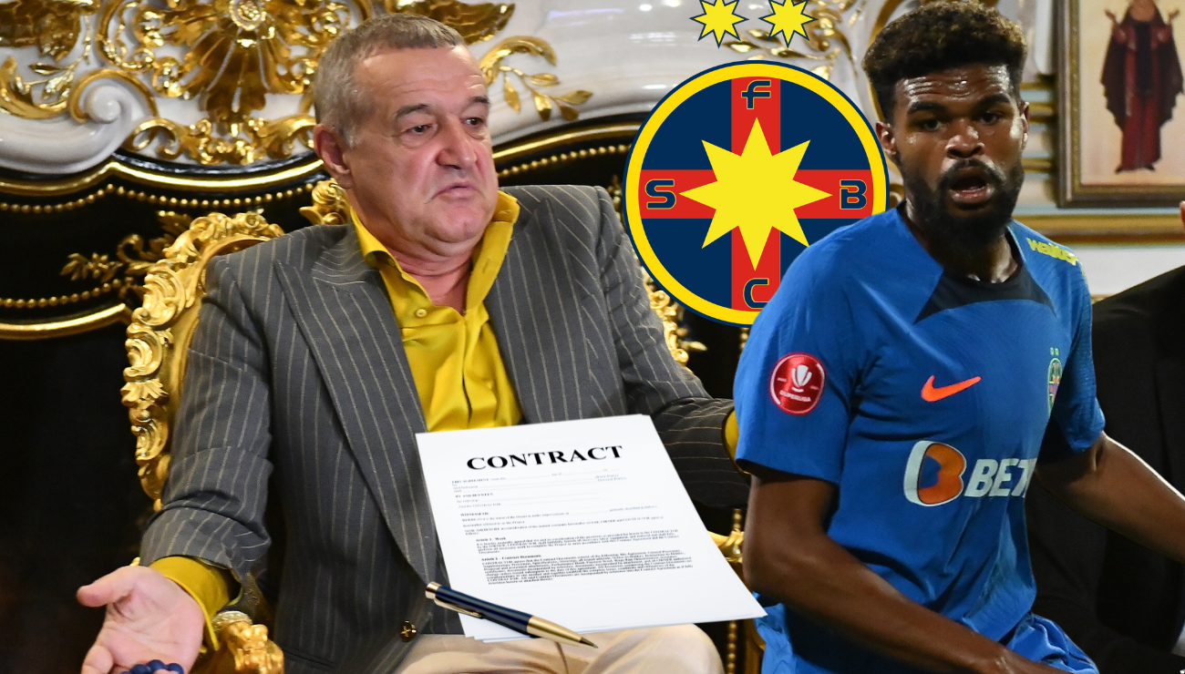 Gigi Becali face chiar acum transferul bombă al lui Malcom Edjouma! Patronul lui FCSB semnează actele la palat: unde se transferă francezul | EXCLUSIV
