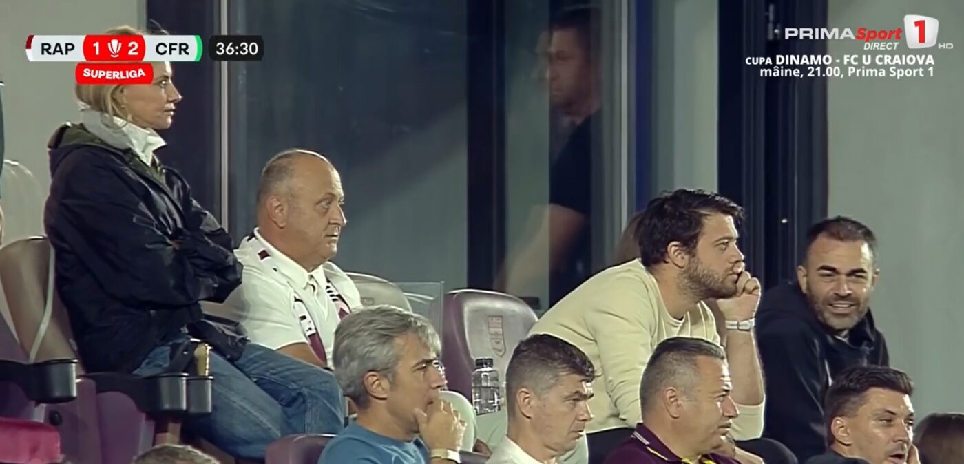 Cum au fost surprinși Dan Șucu și soția sa în cel mai tensionat moment al meciului Rapid – CFR Cluj! | FOTO & VIDEO