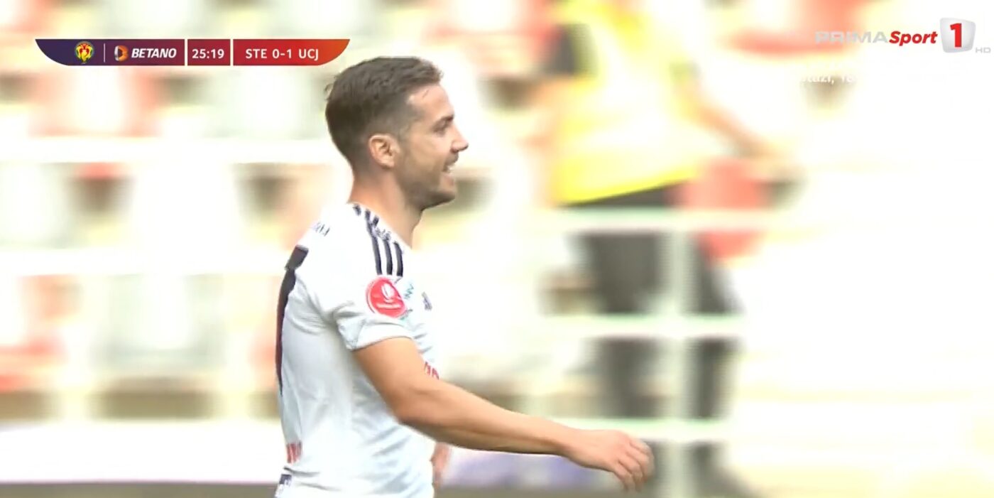 Gol fabulos marcat de fostul FCSB-ist Alex Chipciu în Steaua – U Cluj! Lob de efect peste portar după o pasă de geniu a lui Dan Nistor! | VIDEO