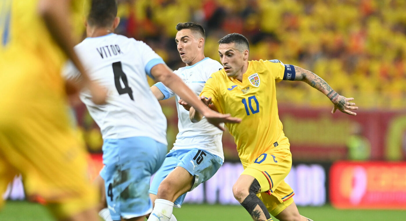 Oscar Gloukh înscrie în poarta lui Horațiu Moldovan și face liniște pe Arena Națională! Vedeta Israelului, execuție superbă | VIDEO