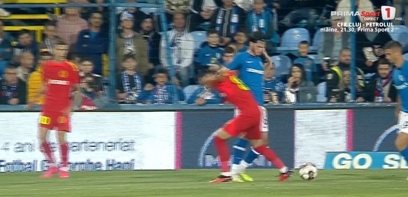Sebastian Colțescu, decizie care a aruncat în aer derby-ul Farul – FCSB! A dat penalty la o cădere ușoară și a declanșat furia turbată a gazdelor | VIDEO
