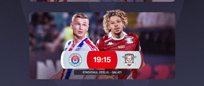 Oțelul Galați – Rapid București, de la ora 19:15, Live Video Online, în etapa a 9-a din Superliga | Echipa lui Dorinel Munteanu este în căutarea unei prime victorii