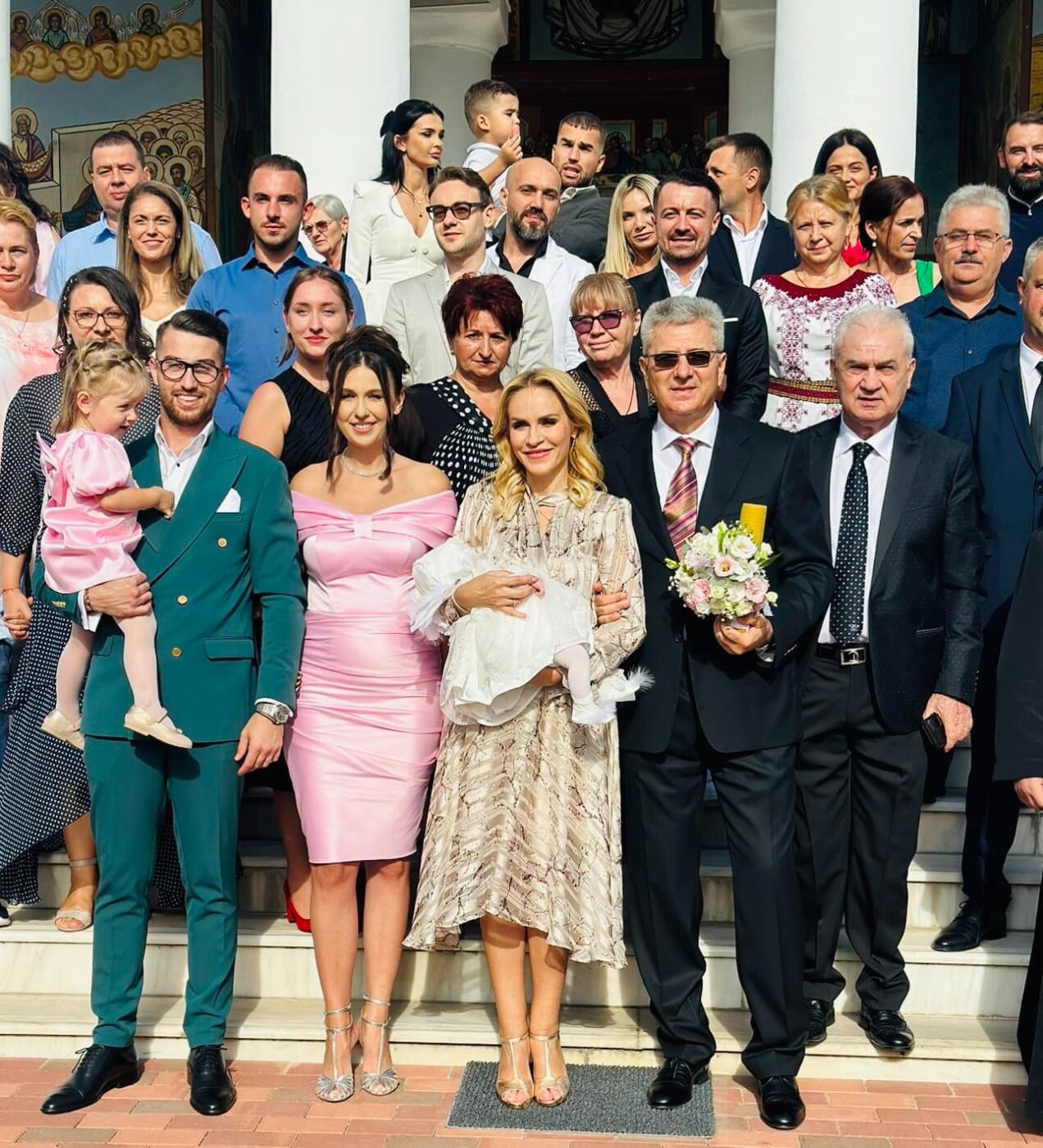 Firea și Pandele, nași de botez pentru nepoata lui Anghel Iordănescu! Selecționerul Edward a lipsit de la eveniment | FOTO