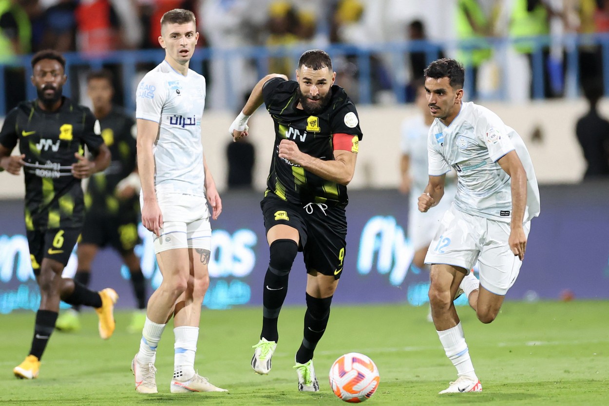 Karim Benzema, show în fața românilor Florin Tănase și Andrei Burcă! Francezul a decis meciul cu echipa celor doi internaționali
