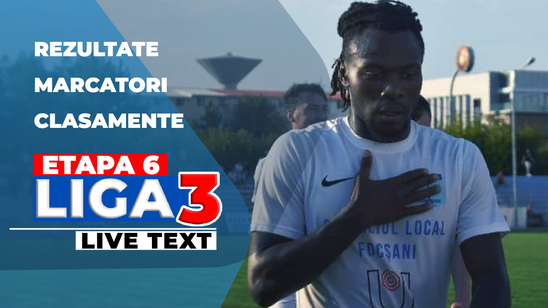 Liga 3, etapa 6 | ACS Mediaș câștigă la scor de neprezentare, SCM Zalău se impune in extremis. Minerul Ocna Dej a înregistrat scorul zilei. La Craiova s-au dat trei goluri în trei minute în duelul sateliților
