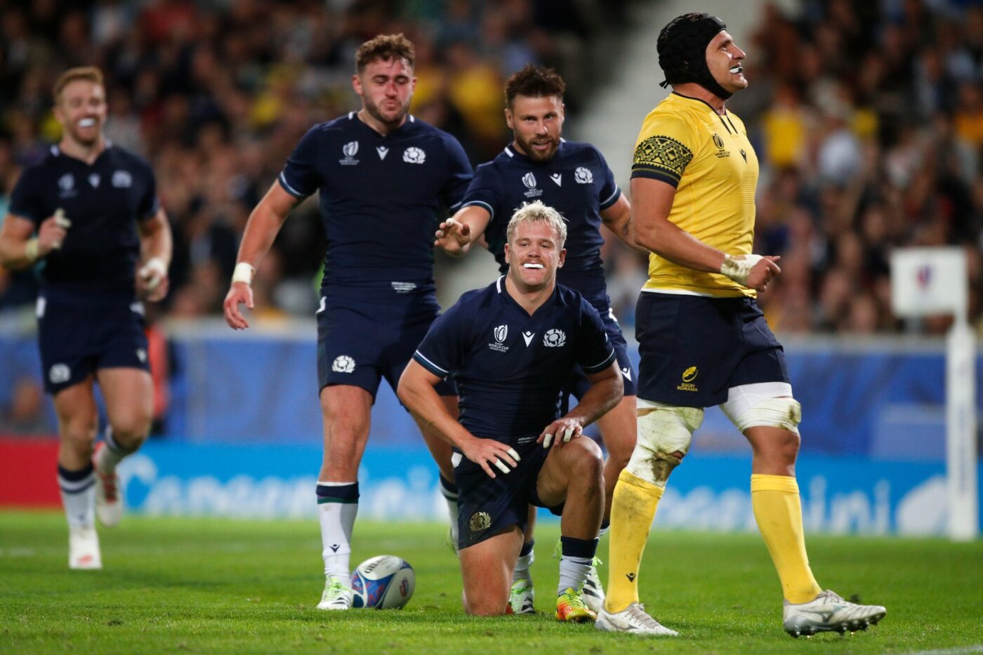 România, o nouă umilință la Cupa Mondială de Rugby: „stejarii”, îngenuncheați la 0 de Scoția! Scorul-fluviu cu care s-a terminat meciul din Franța