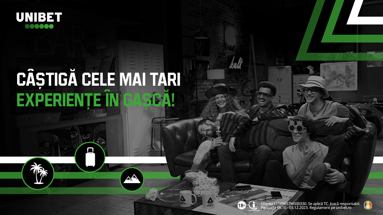 8 vacanțe de 6.000 EURO, 8 console PlayStation 5 și alte super premii în noua promoție marca Unibet