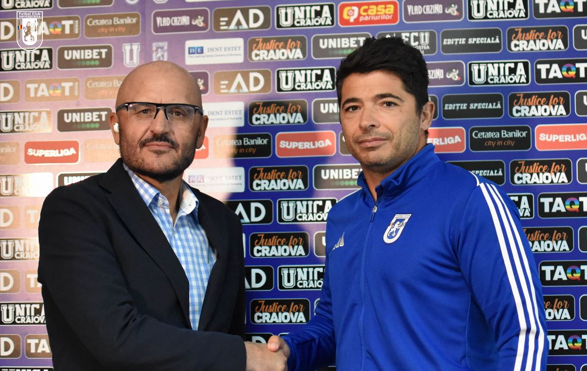 Giovanni Costantino a dat cu „trafaletul” de la prima conferință de presă: „Patronul e un luptător ca și mine”. Cum l-a ademenit FC U Craiova deși se afla sub contract cu alt club