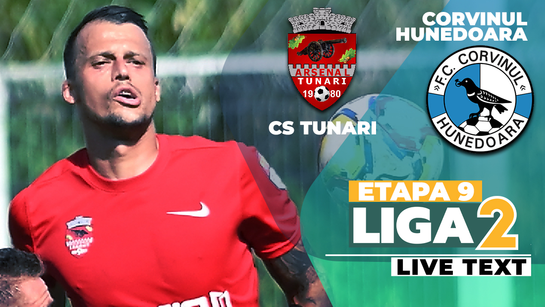 CS Tunari egalează pe final Corvinul, dintr-un penalty obținut pe o gafă a portarului hunedorenilor. Odoroabă, debut cu un punct la ilfoveni, ”corbii” revin pe loc calificabil în play-off