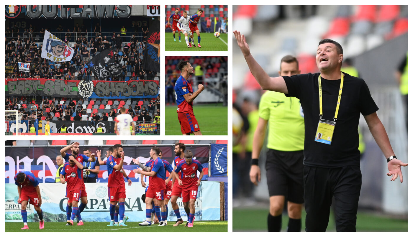 Steaua respiră: prima victorie în Liga 2 după cinci meciuri. Daniel Oprița și-a motivat inedit fotbaliștii înaintea jocului cu CFC Argeș: ”Probabil merge cu românești d-astea, i-a motivat mai mult decât banii”