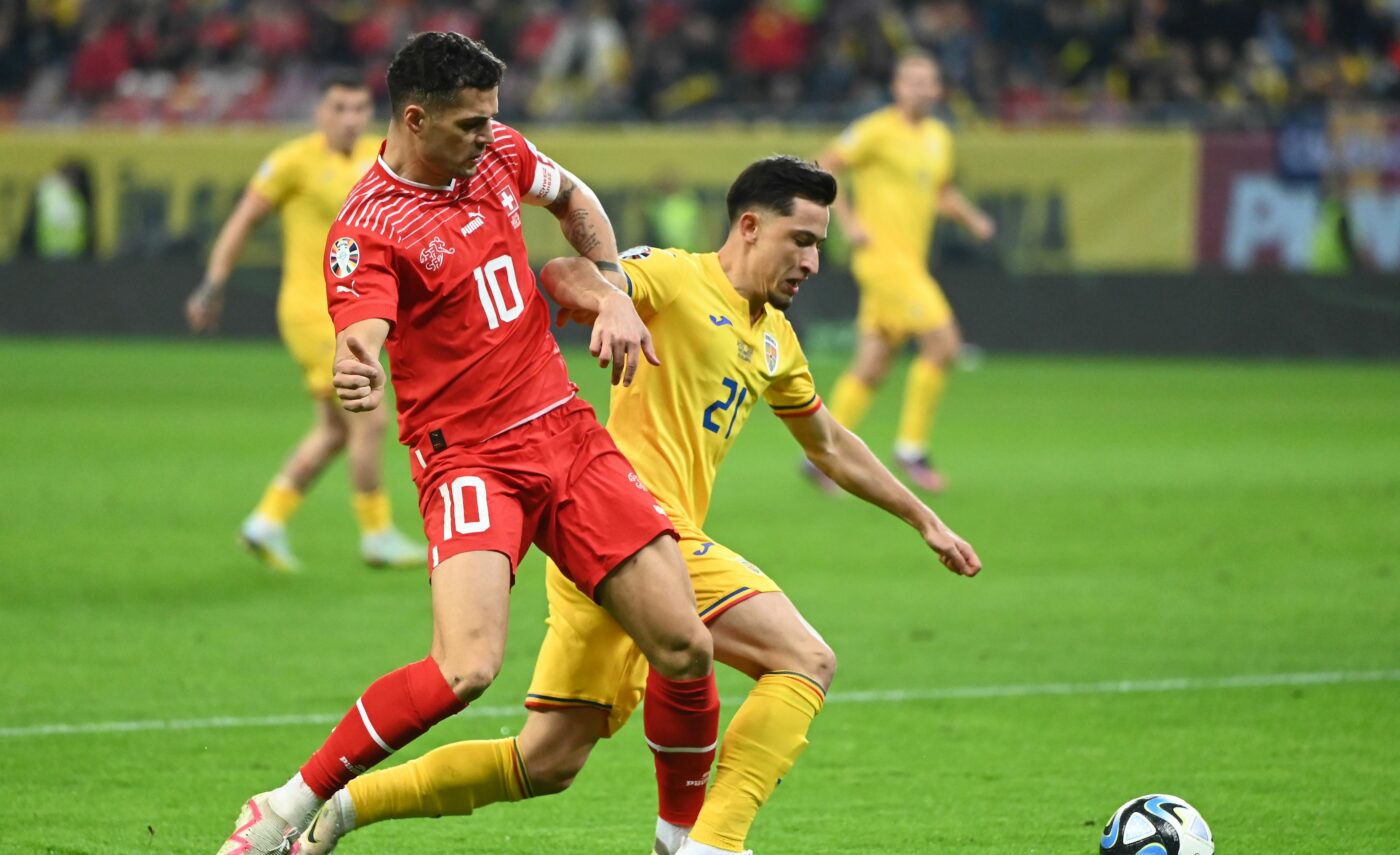 Ce nu s-a văzut la TV după România – Elveția 1-0! Xhaka, criză de plâns pe gazon: cu greu a fost consolat de colegi
