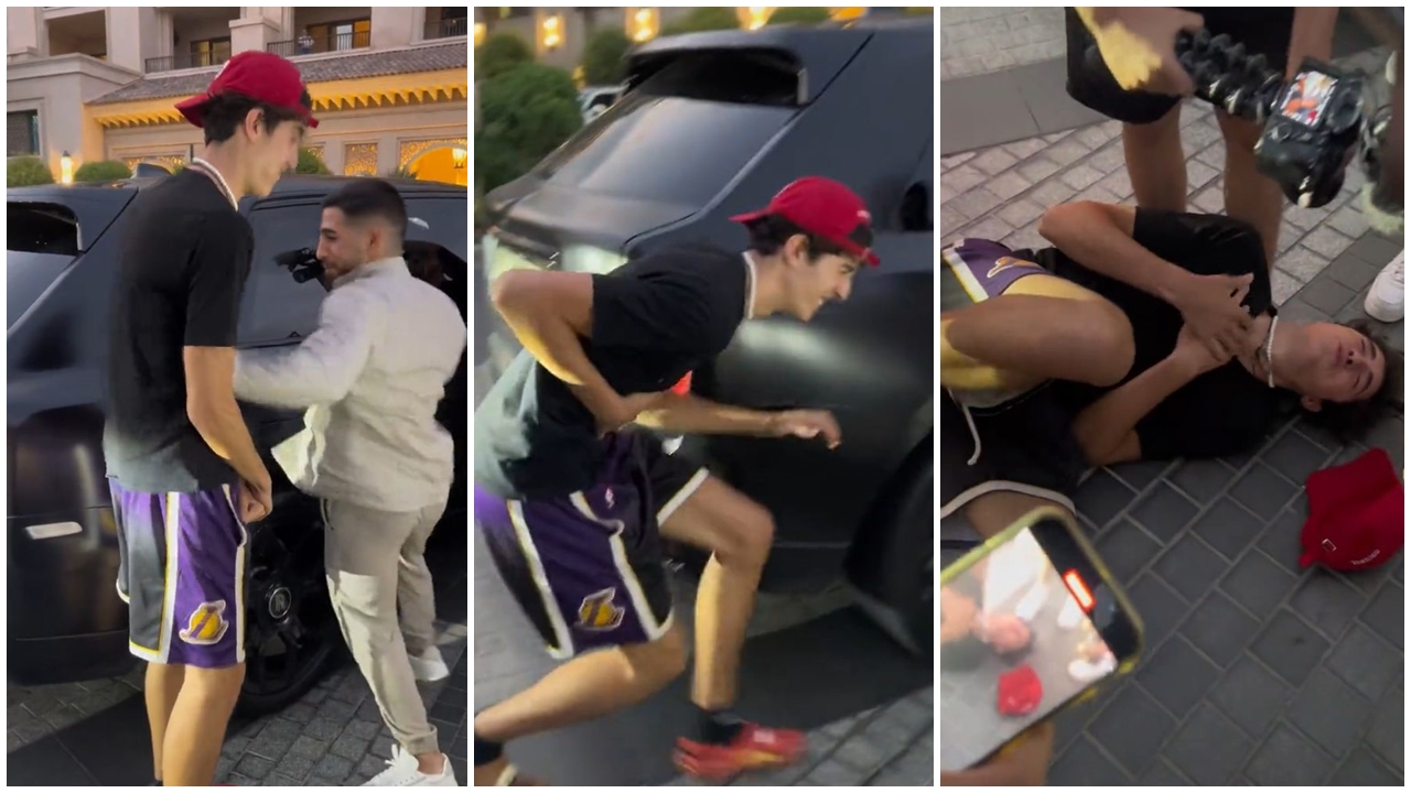 Celebrul youtuber și-a luat un pumn de la un luptător și a căzut la pământ, zvârcolindu-se de durere. Imagini au devenit virale | VIDEO