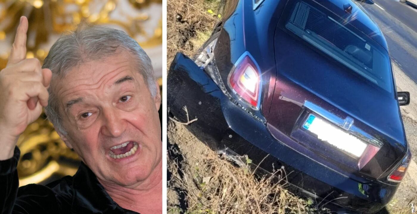 Cum vrea Gigi Becali să îl prindă pe „nemernicul care nici nu a oprit”, din cauza căruia și-a avariat serios Rolls-Royce-ul de 500.000 de euro: „Să ia asta”