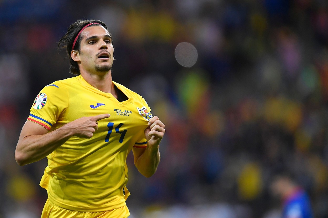În numele tatălui și-al fiului! Ianis Hagi, gol de 2-1 pentru România în meciul cu Israel folosind piciorul stâng, în stilul lui Gică Hagi! | VIDEO