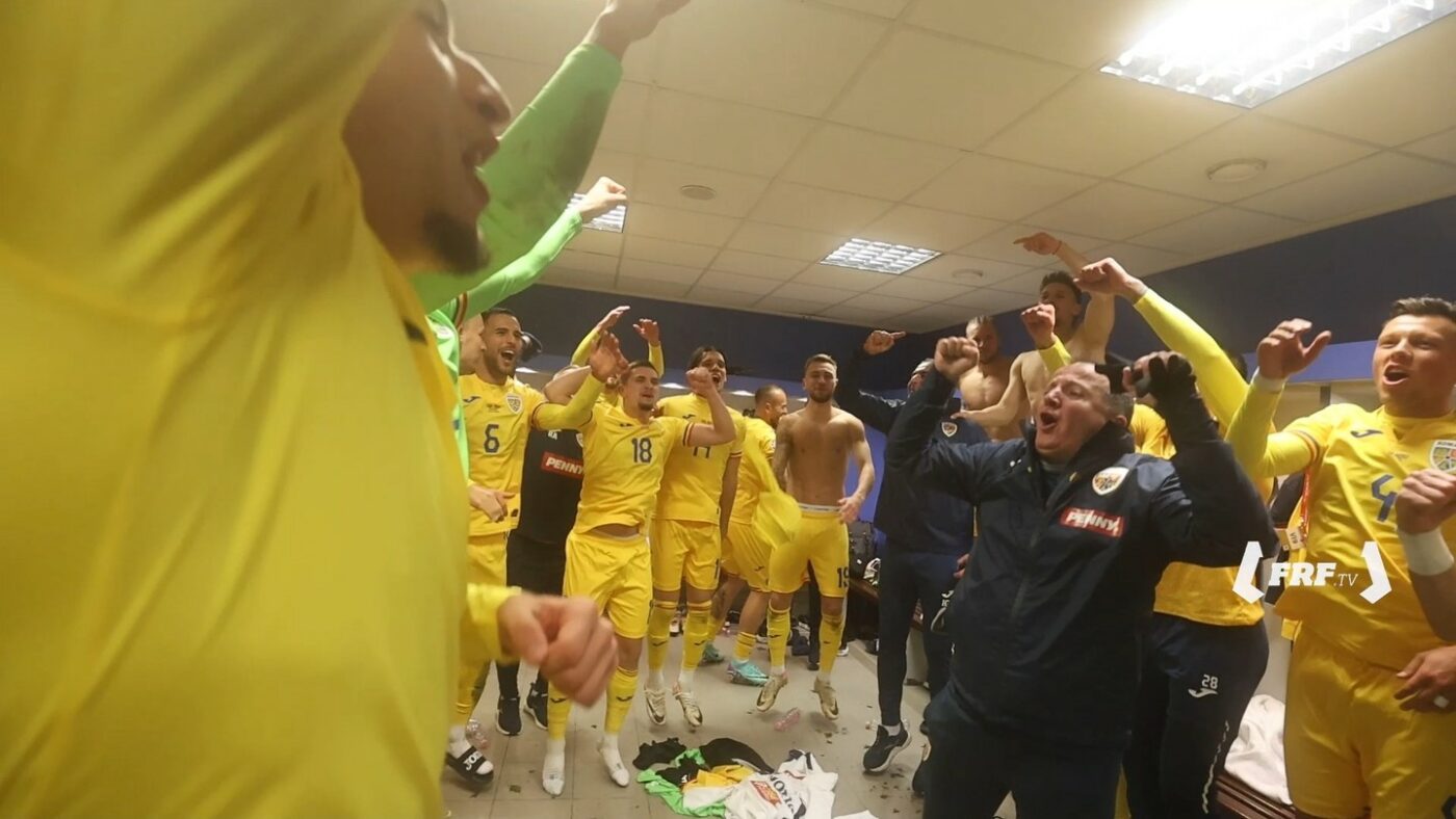 Nebunie în vestiarul României: dedicații pentru brazilianul Vinicius, de la Real Madrid, după calificarea la EURO 2024! „Vini, donde estas? Vini, te rup!”