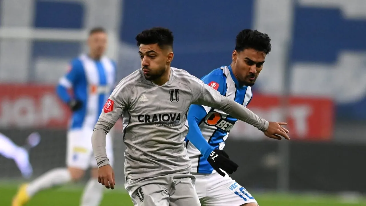 Universitatea Craiova – FC U Craiova 1-1, în etapa a 15-a din Superliga | Egal în derby-ul Olteniei. Echipa lui Adrian Mititelu a încheiat meciul în 10 oameni