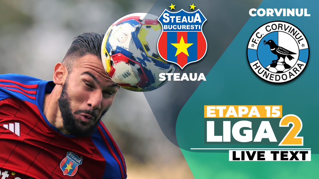 Corvinul bate Steaua în Ghencea și termină anul la un punct în spatele liderului Ligii 2. ”Militarii” lui Oprița probabil vor ieși în afara locurilor calificabile în play-off