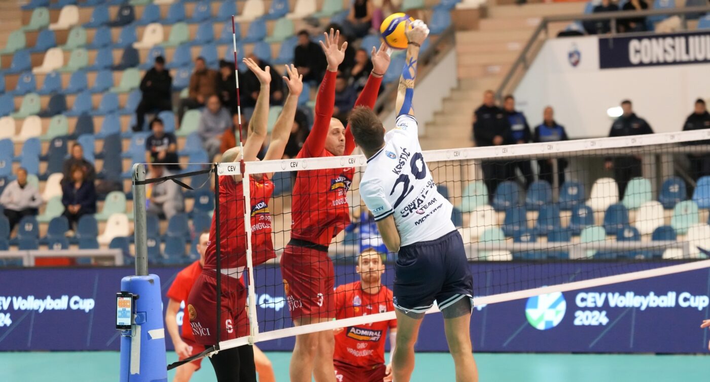 SCMU Craiova s-a calificat în optimile CEV Cup, întorcând rezultatul din tur cu sârbii de la Radnicki Kragujevac