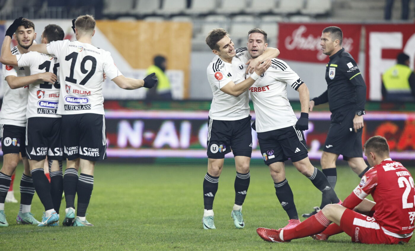 Dinamo – U Cluj 0-1, în etapa a 19-a din Superliga. „Câinii”, fără victorie în 15 meciuri!