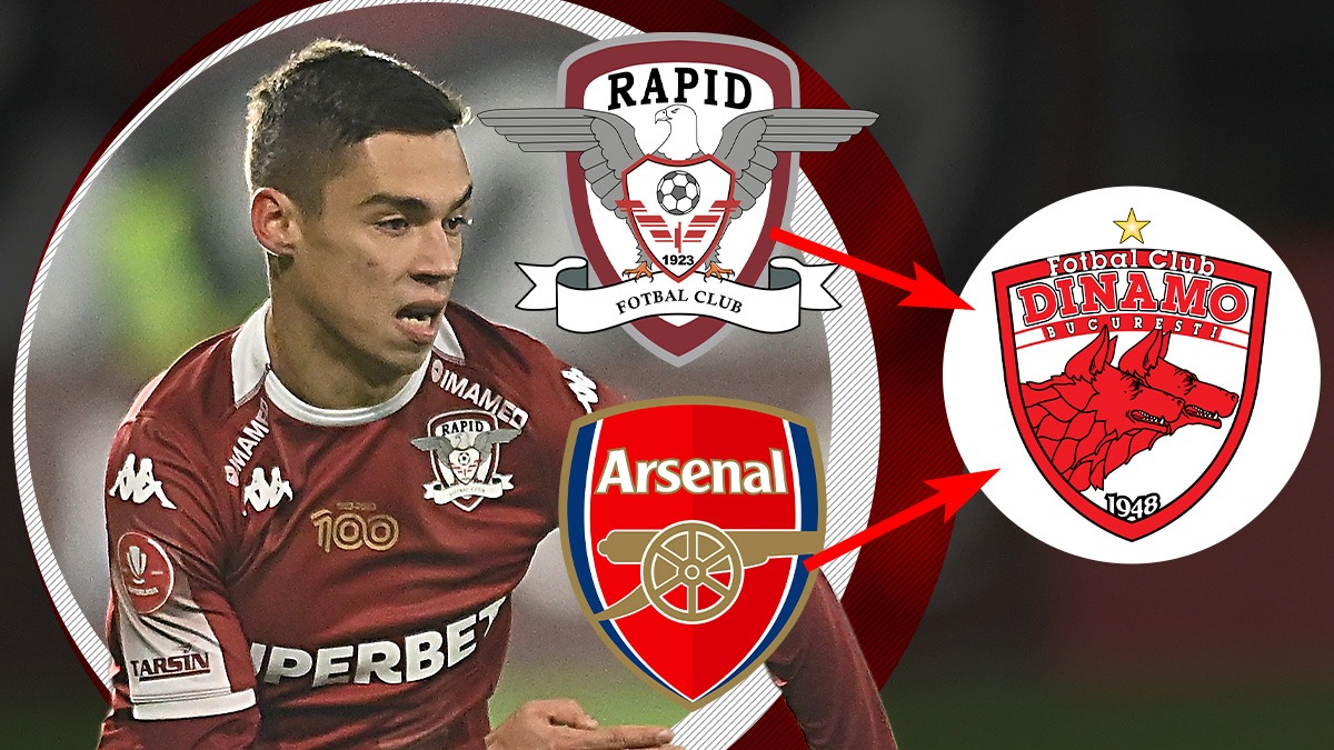 Dinamo transferă și de la Rapid, nu doar de la FCSB! „Câinii” vor acordul lui Arsenal pentru a-l lua sub formă de împrumut, după ce fotbalistul nu s-a adaptat sub comanda lui Bergodi. EXCLUSIV