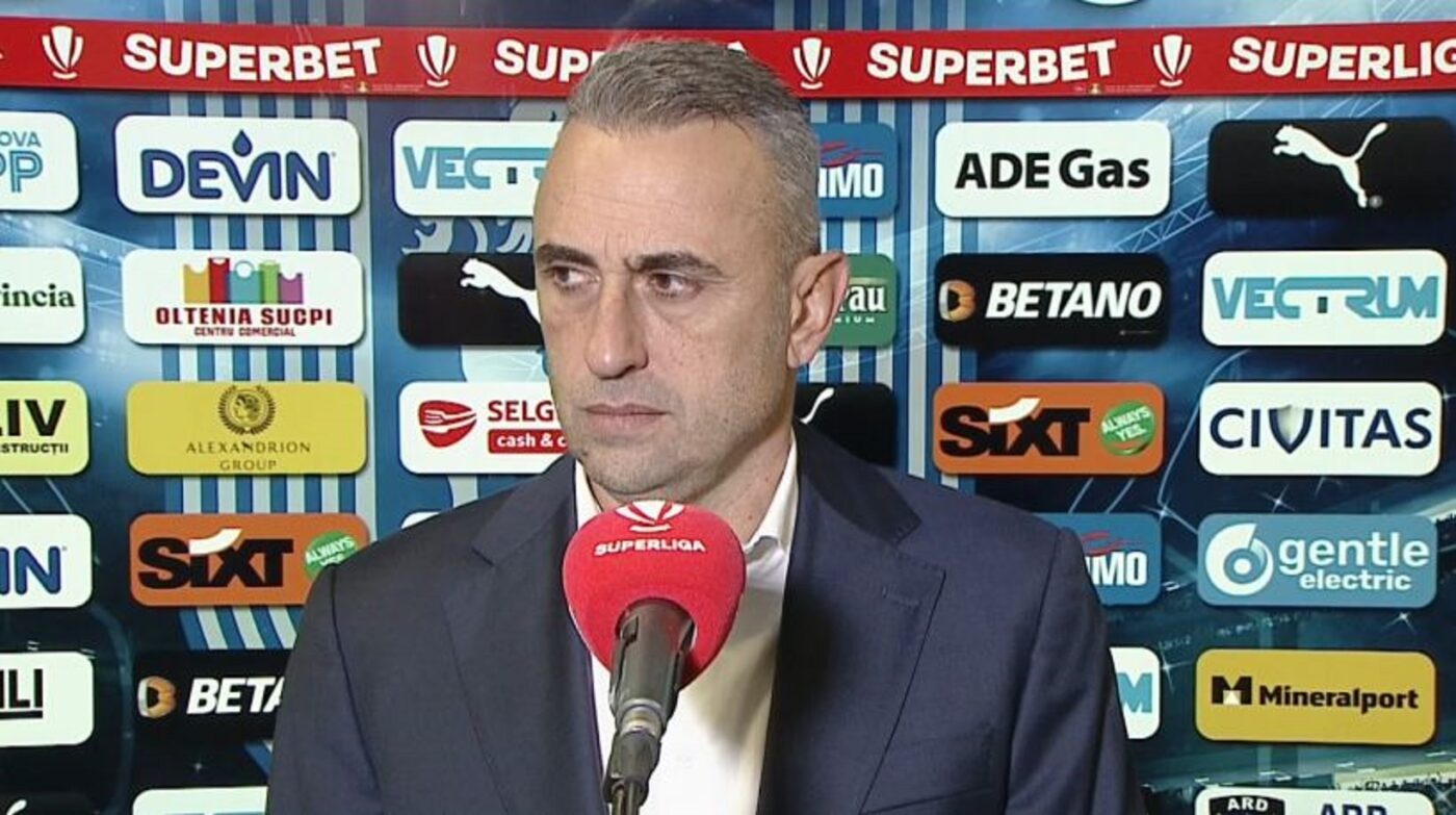 Ivaylo Petev, reproșuri dure la adresa jucătorilor săi după Universitatea Craiova – Farul 1-2: „Continuăm să facem greșeli elementare! Ei sunt cei doi vinovați!”