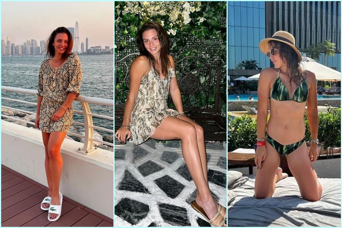 Cea mai proaspătă milionară din tenisul românesc a încins atmosfera la Dubai! Apariţie în costum de baie la piscină. GALERIE FOTO