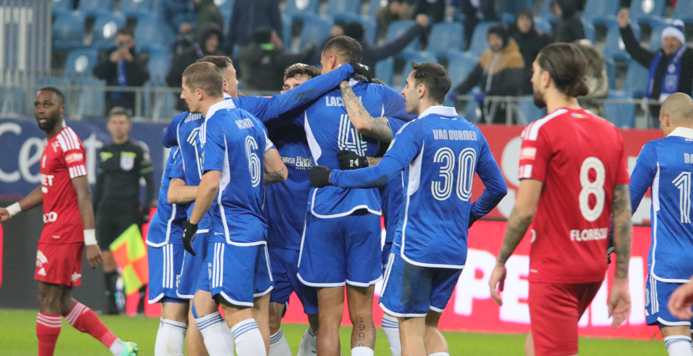 FC U Craiova – FC Botoșani 2-0 în etapa a 19-a din Superliga. Bauza dă lovitura, iar Adrian Mititelu jubilează pe „Ion Oblemenco”