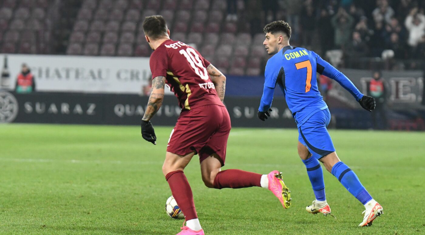 CFR Cluj – FCSB 1-1, în etapa a 19-a din Superliga. Roș-albaștrii păstrează distanța de cinci puncte față de ardeleni!