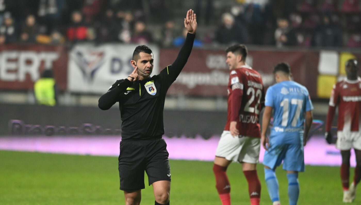 Faza care i-ar fi înnebunit pe Gigi Becali și Nelu Varga! Arbitrul a anulat golul ilfovenilor în Rapid – FC Voluntari, dar a intervenit VAR-ul! VIDEO