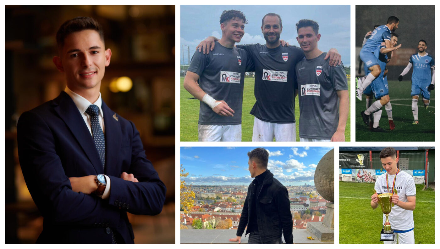 Gol de kinogramă în Cehia marcat de un român! ”Colegii și-au pus mâinile în cap!” A fost descoperit de Tibi Ghioane, în vară a promovat în Liga 3, dar tot atunci a decis să se mute la Praga