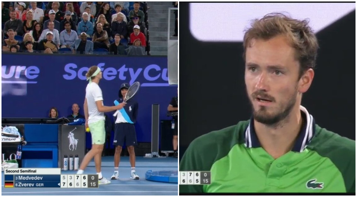 Tensiuni incredibile în a doua semifinală de la Australian Open! Alexander Zverev l-a atacat verbal pe Daniil Medvedev: „Se dă în spectacol”. VIDEO