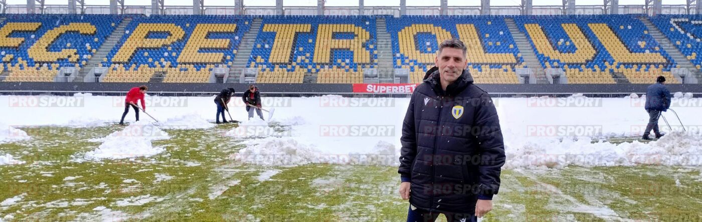 Cu antrenorul la lopată! Mobilizare totală la Ploiești înaintea meciului Petrolul – Dinamo. FOTO EXCLUSIV