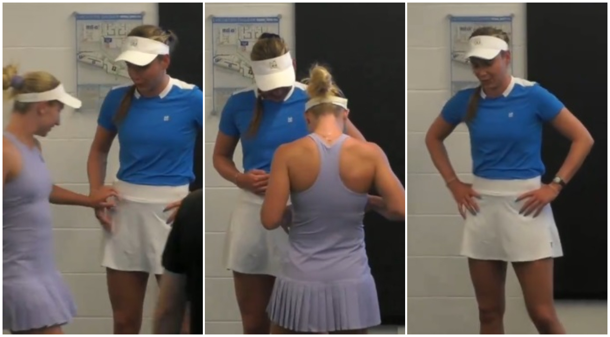 Cum au fost surprinse două jucătoare cunoscute în vestiar la Australian Open! I-a admirat atât de mult echipamentul, încât a început să-și atingă colega într-un mod neașteptat. VIDEO