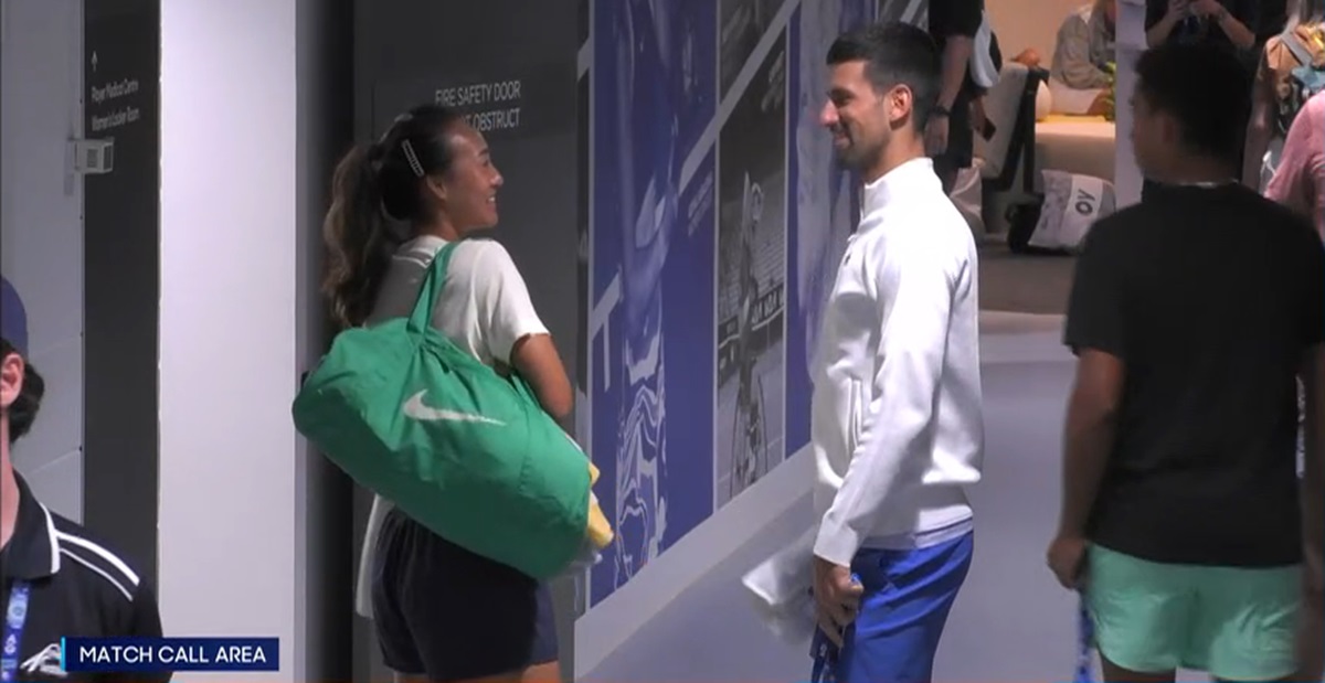 Moment surprinzător cu Novak Djokovic și cea mai bună jucătoare a Chinei, în vestiar la Australian Open! Fanii au rămas mască: „Iată dovada”. VIDEO