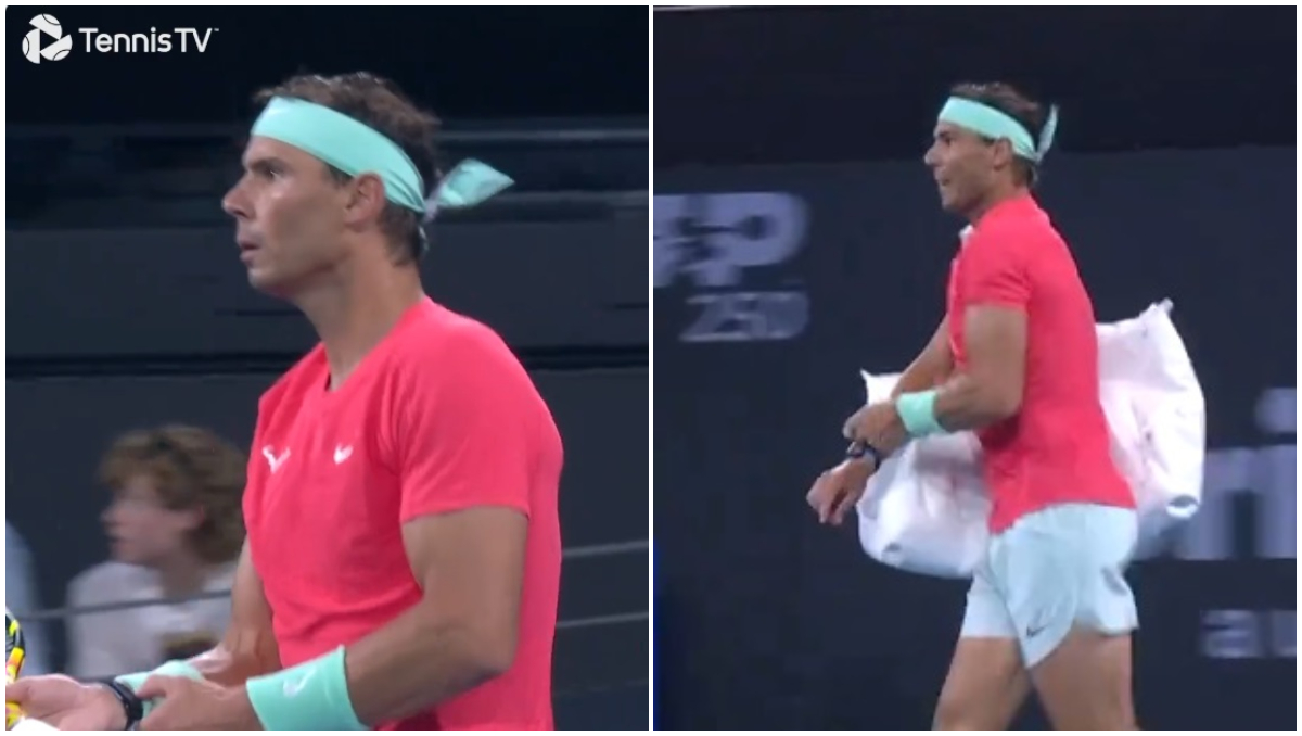 Rafael Nadal nici nu a revenit bine și deja a primit avertisment din partea arbitrului! Reacția spaniolului după momentul controversat petrecut la Brisbane: „Mi-am schimbat întreaga garderobă”. VIDEO