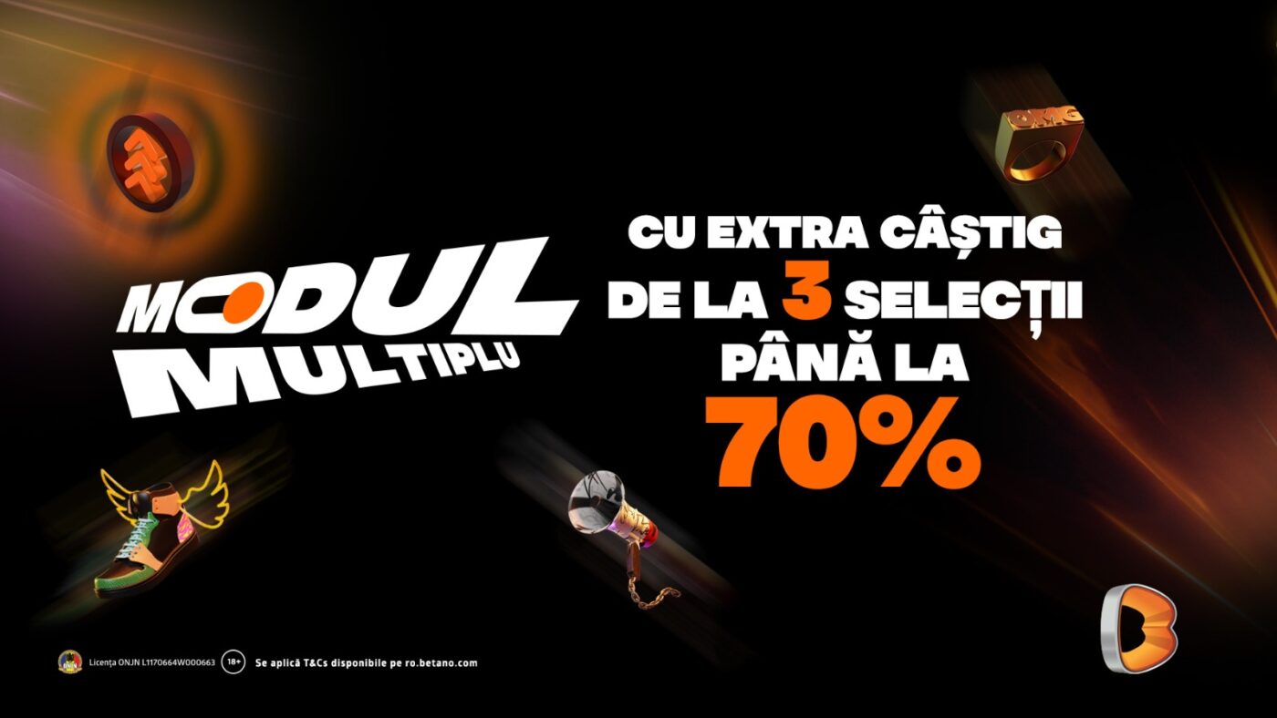Descoperă noul Bonus Multiplu cu extra câștig de până la 70% pe Betano
