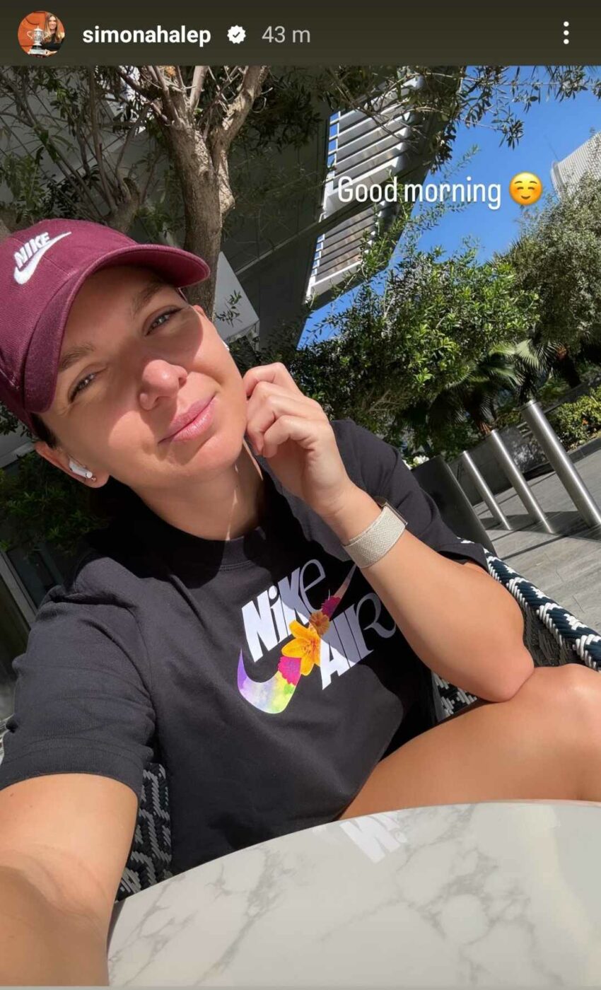 Simona Halep continuă să se antreneze de una singură la Dubai, în speranța că va putea reveni în circuitul internațional de tenis feminin