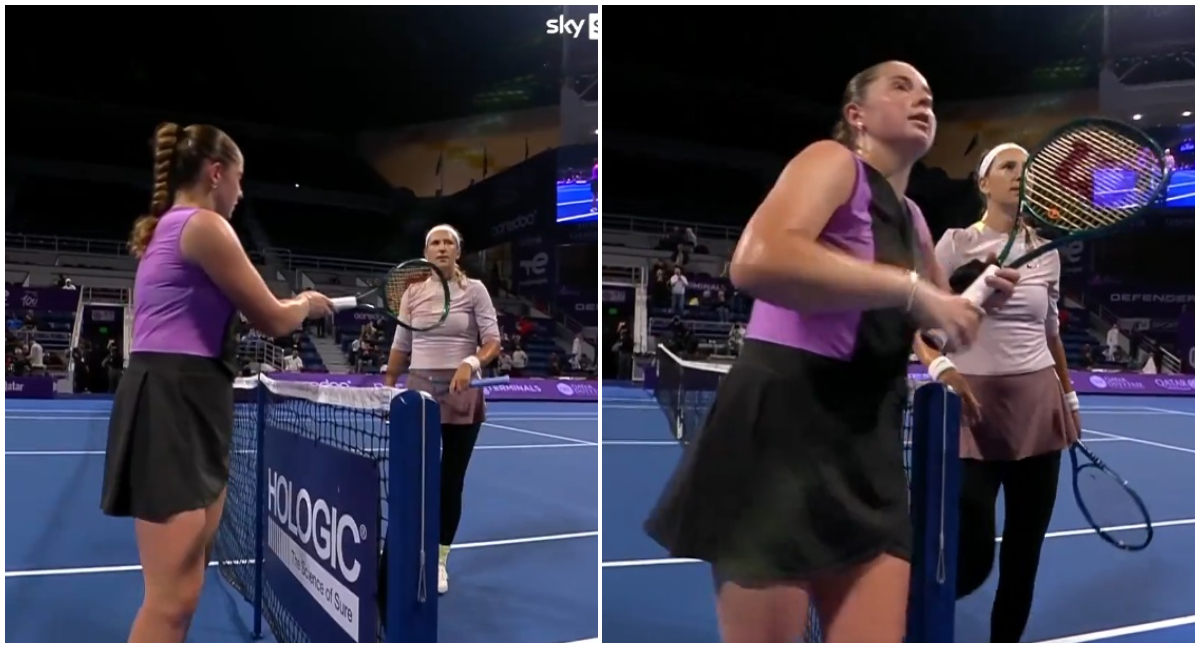 Jelena Ostapenko, zero respect față de adversară la Doha! A refuzat să dea mâna cu Victoria Azarenka: reacția bielorusei i-a uns la suflet pe fani. VIDEO